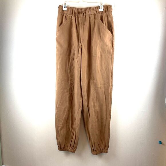 Abercrombie & Fitch Pants - Abercrombie & Fitch Jogger Pull On Pant Size M TALL LONG High Rise Khaki Brown